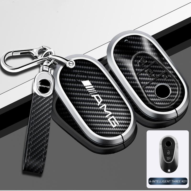 AABCV1 Car Key Case Cover Accessories For Mercedes Benz A C E S G Class GLC CLE CLA GLB GLS W177 W205 X167 AMG W223 W206 C260 C300 S400