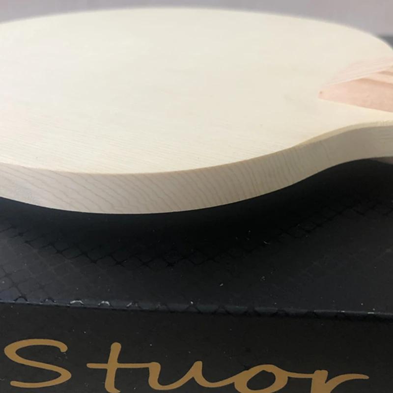 Stuor Single Hinoki 1-lagig Hinoki Speed 90 Tischtennis Schläger Ping Pong Holz Massive Zypresse OFF-