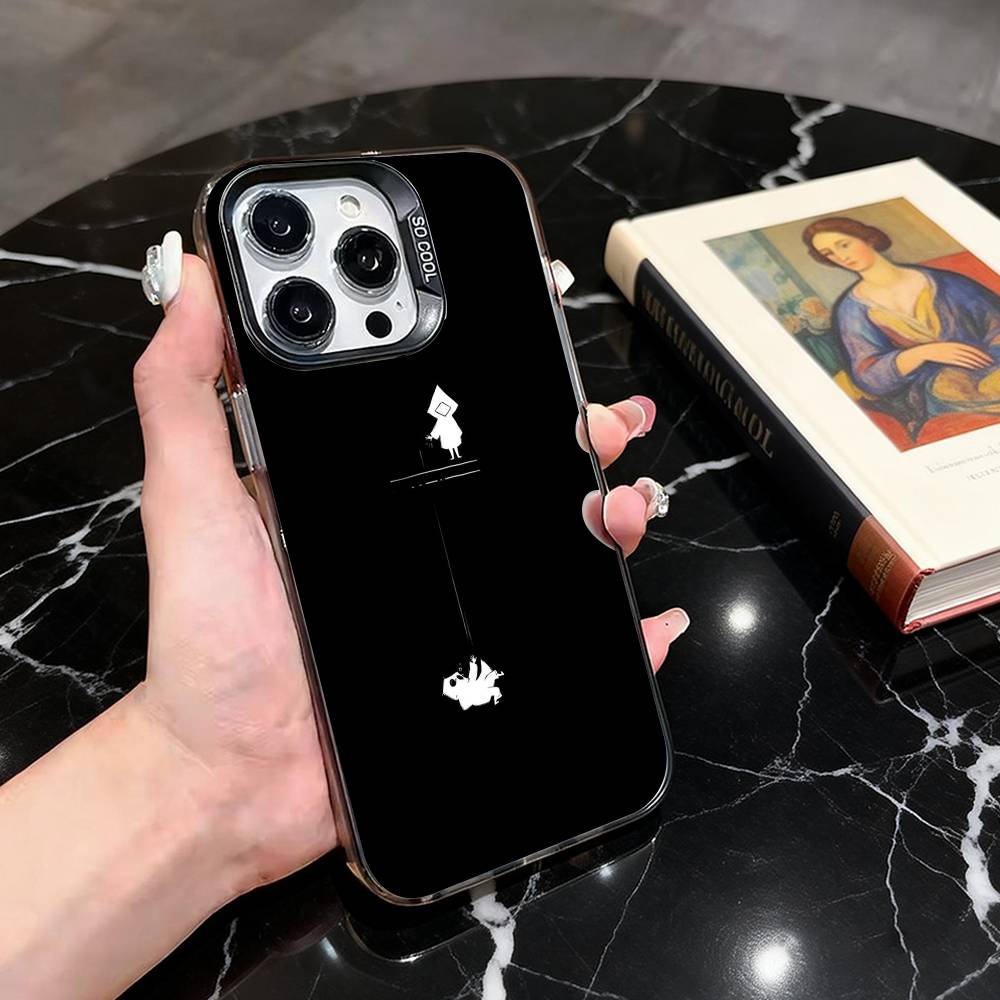 

Little Nightmares Phone Case For iPhone 17,16,15,14,13,12,11 Plus,Pro Max,XS,Colorful Silver Black Cover iPhone17PRO