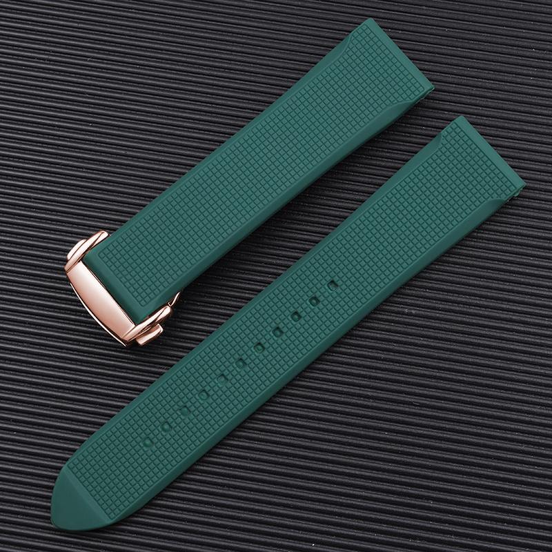Watchband for Omega Seamaster 300 Speedmaster for 19mm 20mm 21 22mm Rubber Silicone Soft Waterproof and sweat proof Watch Strap