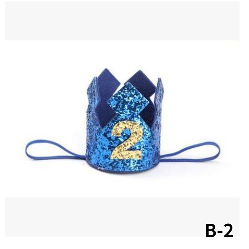 Creative Shiny Film Birthday Crown, Birthday Hat, Childrens Holiday Party Supplies