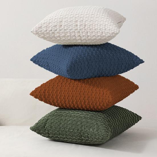 45x45CM Cord Kissenbezug Zierkissenbezug Haus Wohnzimmer Schlafzimmer Sofa Bett Dekorative Quadratische Kissenhülle