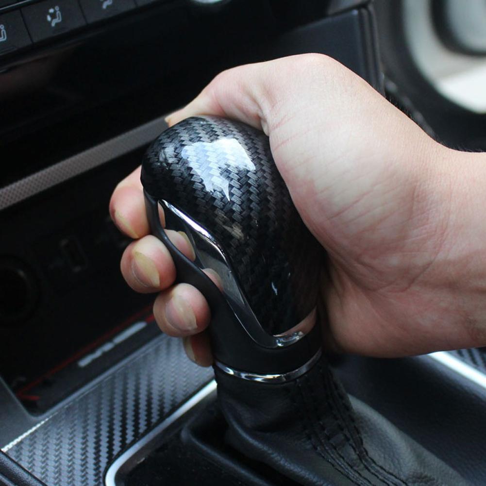 Für MG ZS 2017 2018 2019 2020 EV MG6 Carbon Fiber ABS Auto Schaltknauf Kopf Abdeckung Trim Auto Zubehör Innen