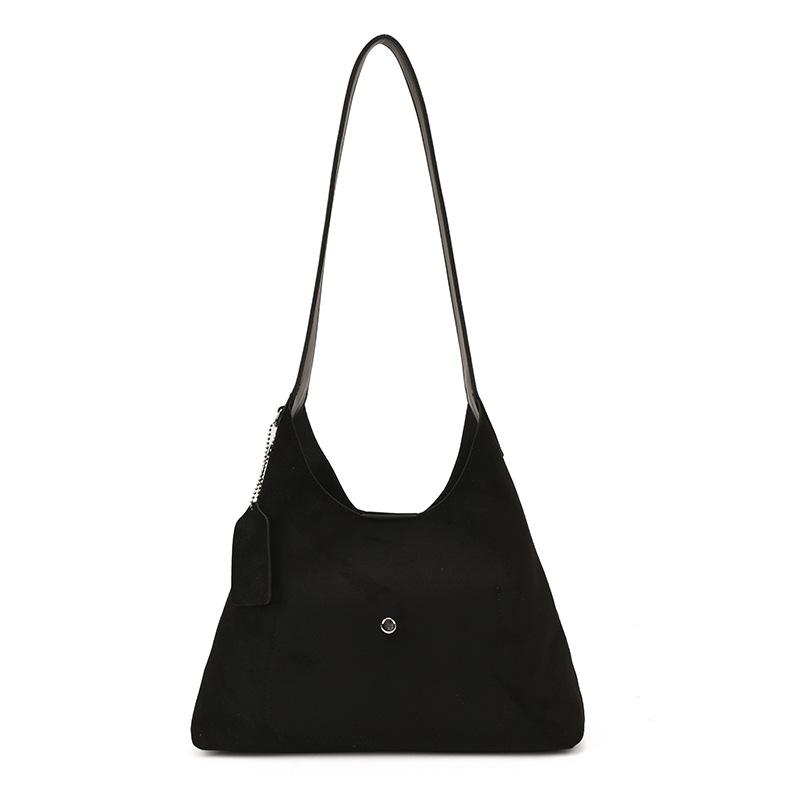 Große Wildleder-Tasche mit Leopardenmuster im koreanischen Stil - Mode Herbst/Winter 2025 Retro Ein-Schulter Umhängetasche für Damen