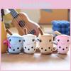 Adorable Plush Milk Tea Cup Keychain Soft Cartoon Animal Bag Ornament