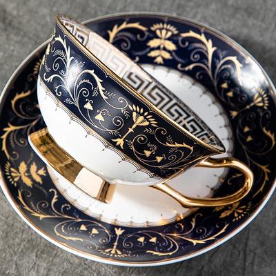 Vintage French Style Coffee Cups Light Luxury High End Ceramic Cup and Plate Set Exquisite Afternoon Tea Tableware Tea Cup Gifts