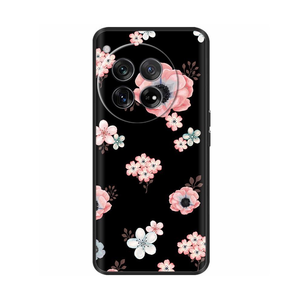 Para OnePlus 12 Funda de Teléfono Negra de TPU Suave Para One plus 12R Carcasa En Oneplus12 5G 1+12 Protector Parachoques Silicona Funda Suave Fundas