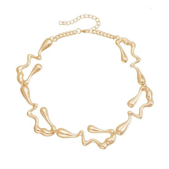 Irregular Choker Earrings Women Alloy Chunky Choker Special Shape Punk Necklace Earrings Gift for Wife Girlfriend Party Hip Hop Accessories