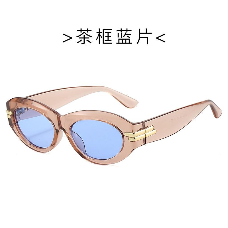 Fashionable Cat Eye Sunglasses Street Props Square Frame UV Protection Stylish Versatile High End for Men Women UV400