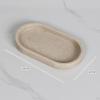 Lotion Bottle Organizer Tray Multipurpose Sleek Oval Shape Vanity 20x10cm for Makeup Brushes