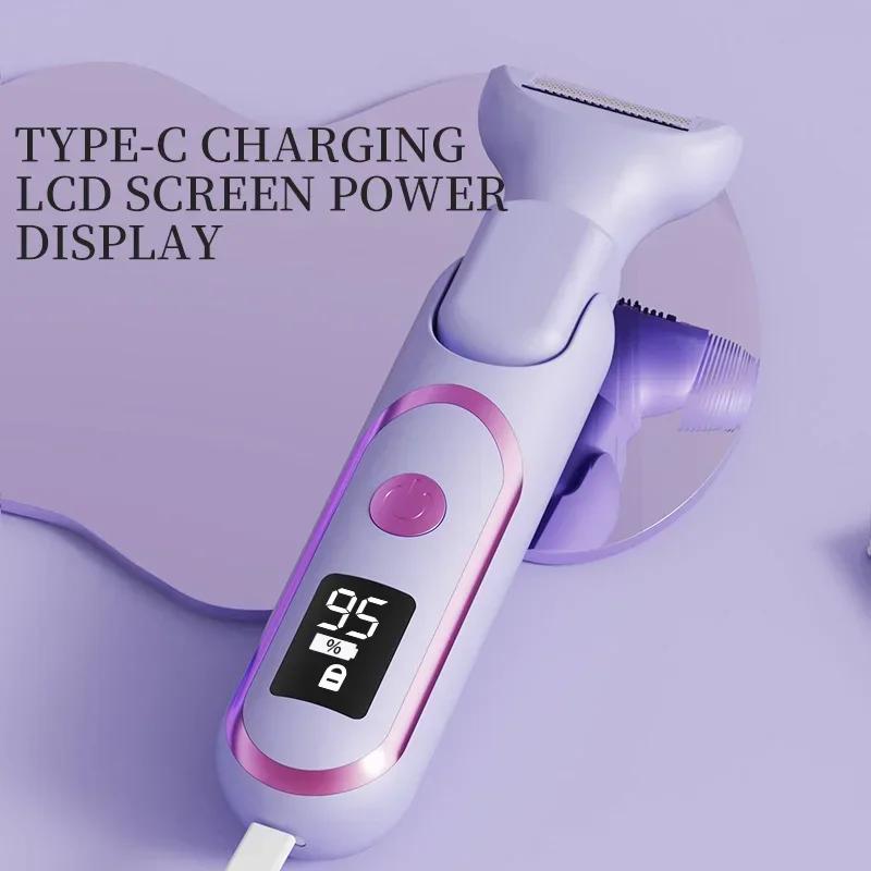 Xiaomi Rasoio Elettrico 5-in-1 per Donne Tagliacapelli Rasoio Senza Fili Portatile Depilatore per Corpo Naso Viso Sopracciglia Gambe Bikini