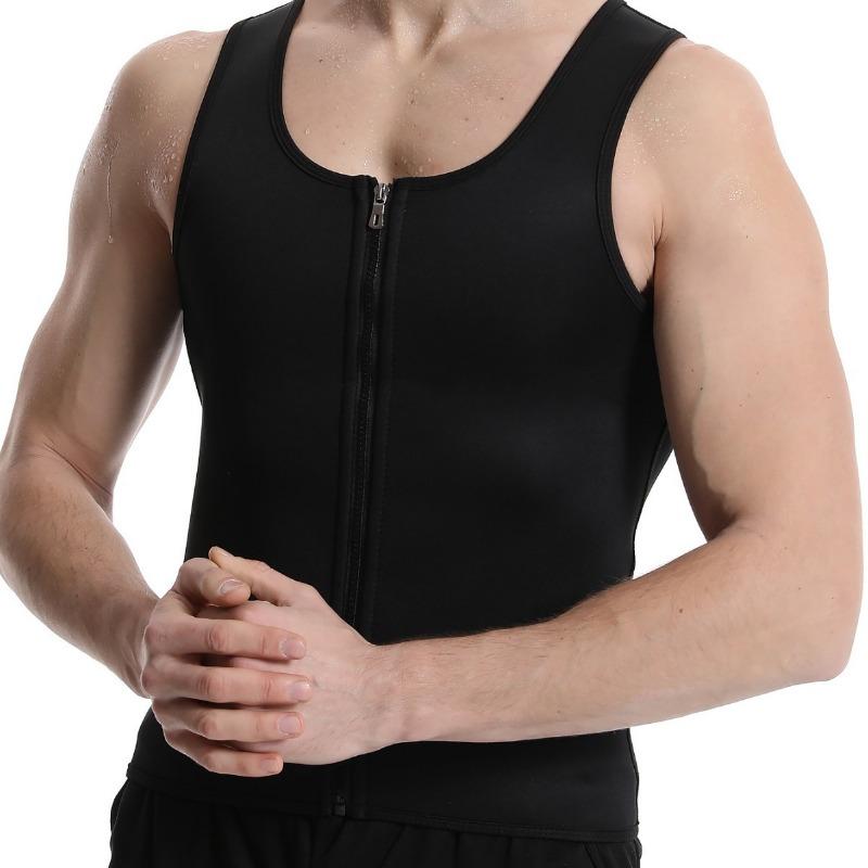 Men Sports Quick Dry Sweat Absorbent Slimming Body Shaper Sauna Vest