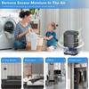 Dehumidifier, Dehumidifiers for Home 35Oz Dehumidifier for Bathroom 2500 Cubic Feet(280 Sq Ft) US Plug Black