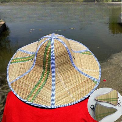 1 Stück Hut mit breiter Krempe für Männer und Frauen Sommer Faltbarer Sonnenschutz Sonnenhut Landwirt Ländliche Arbeit Strohhut Angeln Wasserdicht