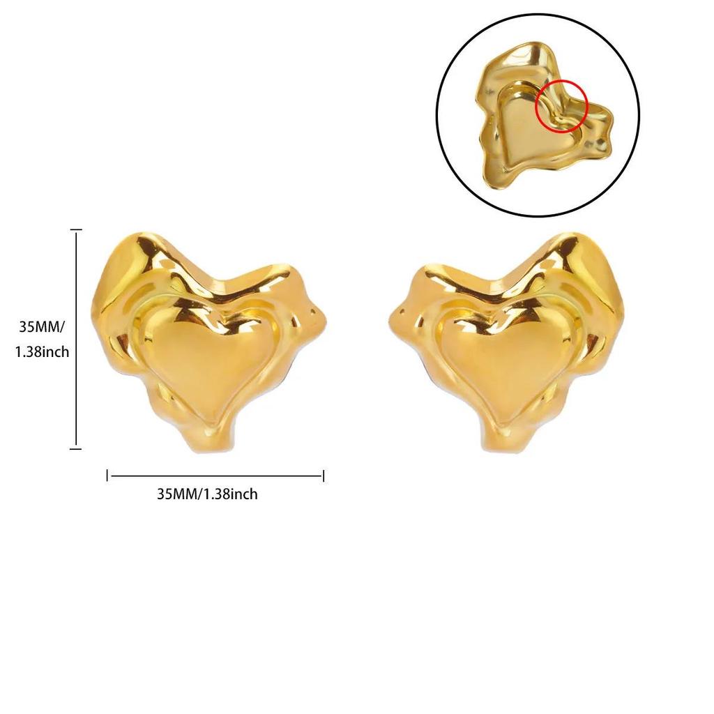 18K Gold-Plated Pearl Flower Stud Earrings - Retro French Style