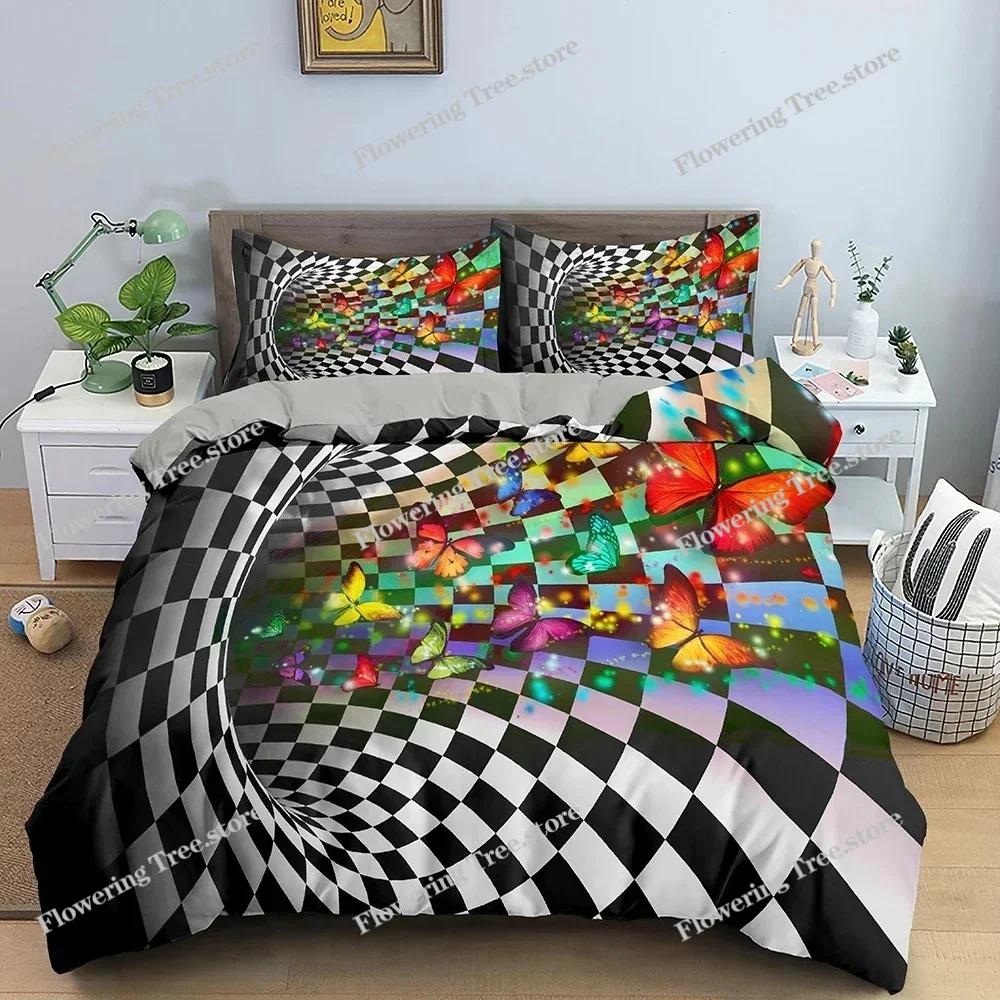 3D Print Duvet Cover Set Queen King Size Bedding Set Colorful Pattern QuiltComforter Cover Pillowcase Bedclothes Home Textiles