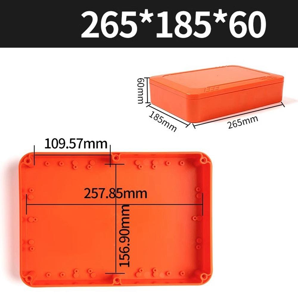 IP67 Waterproof Enclosure Junction Housing Box ABS Plastic Orange Color Instrument Box Electrical Project Box Outdoor Indoor