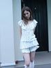 Eogeulliswedou Ruffle Flower Blouse (White)