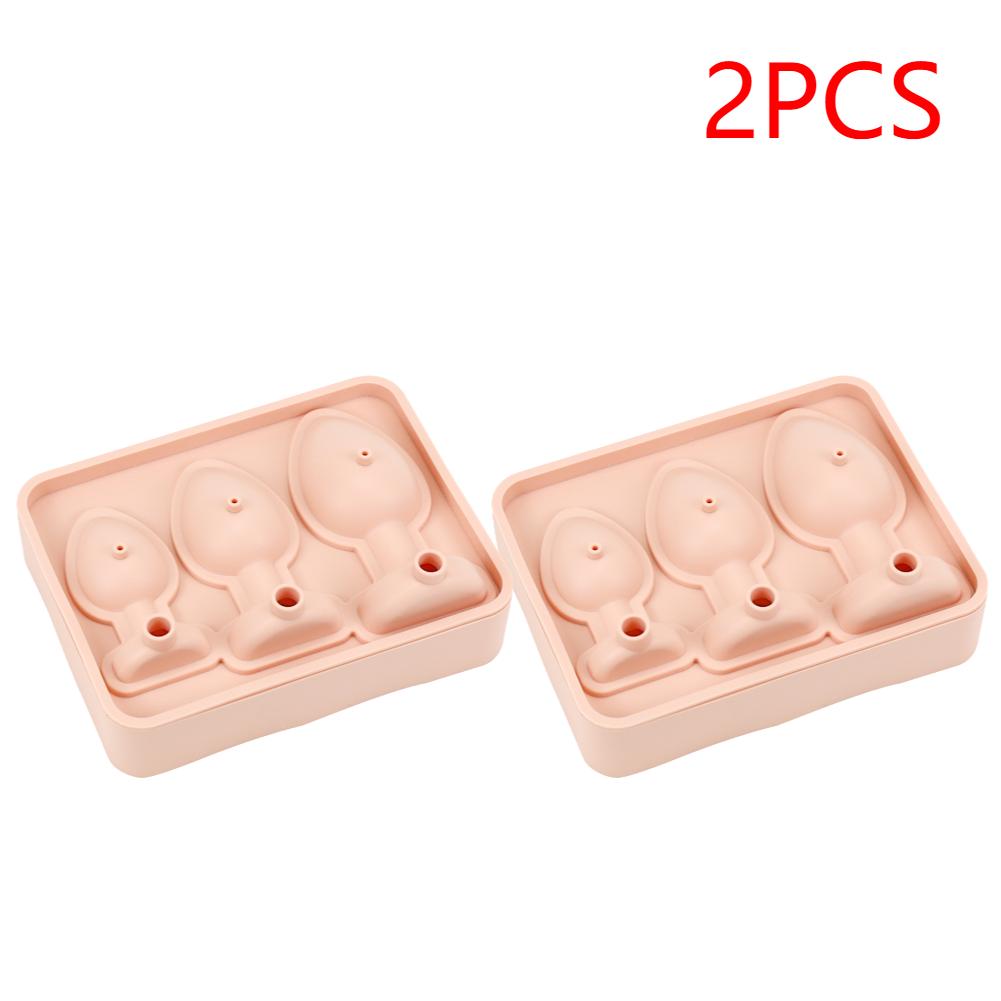 

2-5pcs Silicone Prank Butt Plug Shaped Mold Reusable Prank Ice Cube Mold Tray Novelty Ice Cube Trays DIY Cake Chocolate Candy