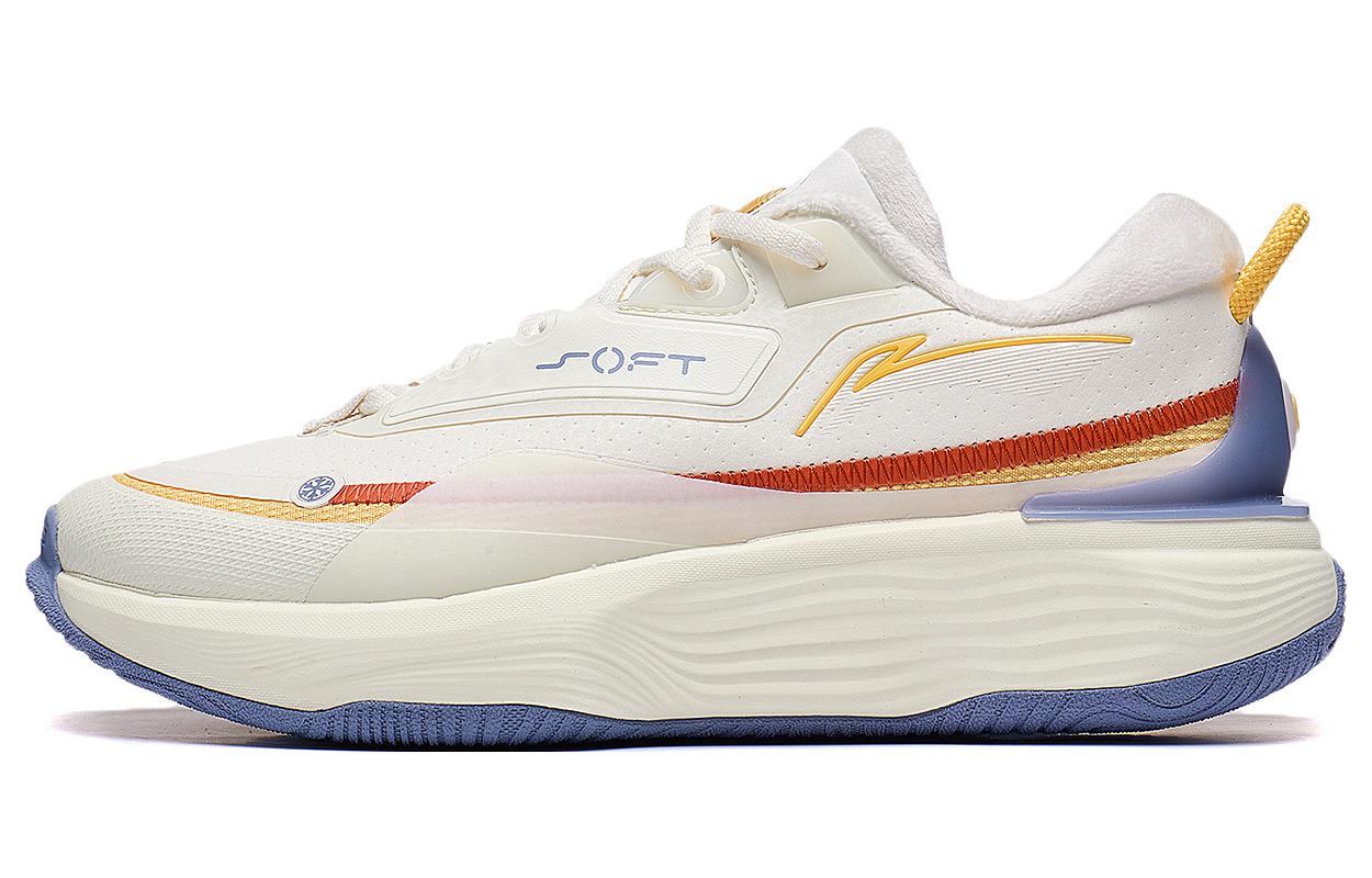 Li Ning SOFT WARM FLEECE Comfortable Round Toe Cushioning Slip Resistant Cushioning Slip Resistant Low top Casual Shoes AGLT124-3 36