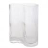 Hestia Klar Rillet Glassvase - Stor
