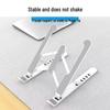 Adjustable Alloy Laptop Stand: Portable, Cooling, Foldable Heightening Bracket for Tablets