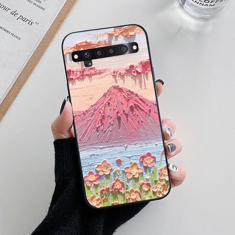 

For TCL 10 Pro Case TCL10 5G UW Cute Fashion Soft TPU Silicone Cover for TCL 10 Pro 10Pro Phone Cases T799B T799H Cartoon Fundas TCL 10 5G UW