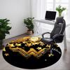 1pc Wonder Woman Chair Carpet for Office, Indoor Non Slip Washable Polyester Fiber Carpet, Mat For Office, Machine Washable