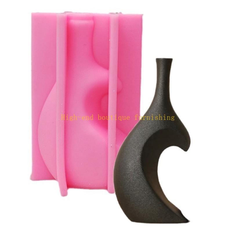 Herzförmige Blumentopf-Silikonformen Stifthalter Epoxidharzformen Einzigartige Vasenform Pflanzgefäß-Dekoration für Enthusiasten