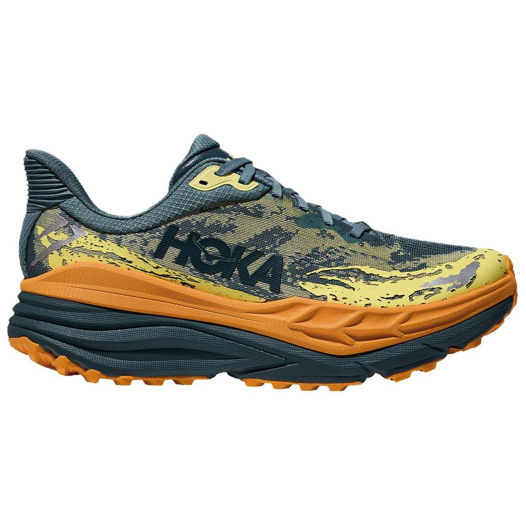 HOKA One One Stinson 7 Bekväma Mångsidiga Slitstarka Låga Löparskor Herr sneakers Grön Orange Gul 1141530-MWL