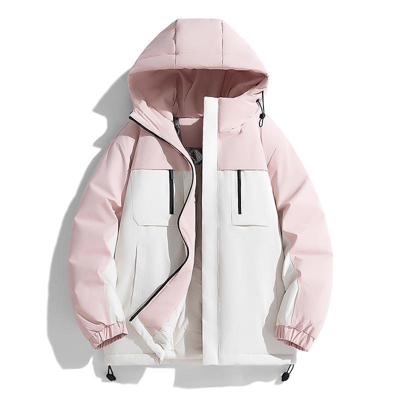 Padded Jacket Men s Winter Fashion Stand-up Collar Padded Jacket, Green Zipper Trend Casual Padded Jacket M