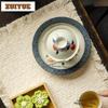 150ml Hand-painted Peach Gaiwan Creative Tea Tureen Household Tea Bowl With Lid Kit Tea Maker Cover Bowl Tea Items Decoration