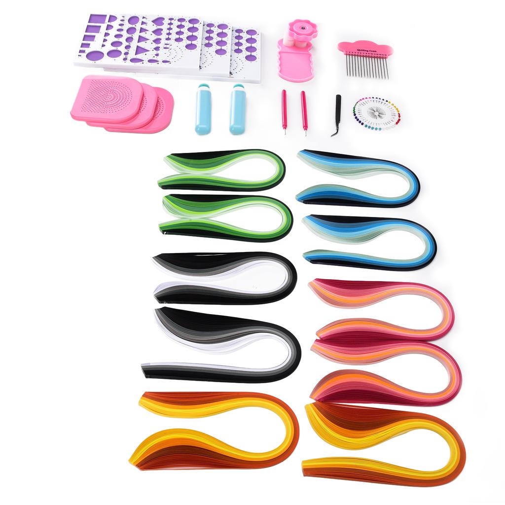 Quilling-Sets DIY Interessant Bunt Dekorativ Attraktiv Handwerksbedarf für Bastelliebhaber