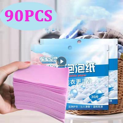 Laundry Detergent Sheets Easy Dissolve Laundry Tablets Strong Deep Cleaning Detergent Laundry Soap for Washing Machine