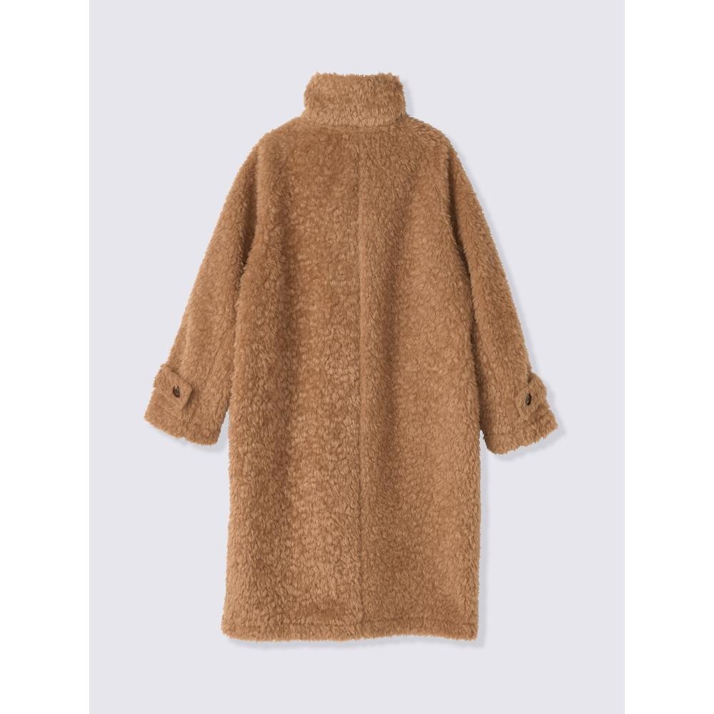 Gu By Uniqlo Fluffy Boa Long Coat