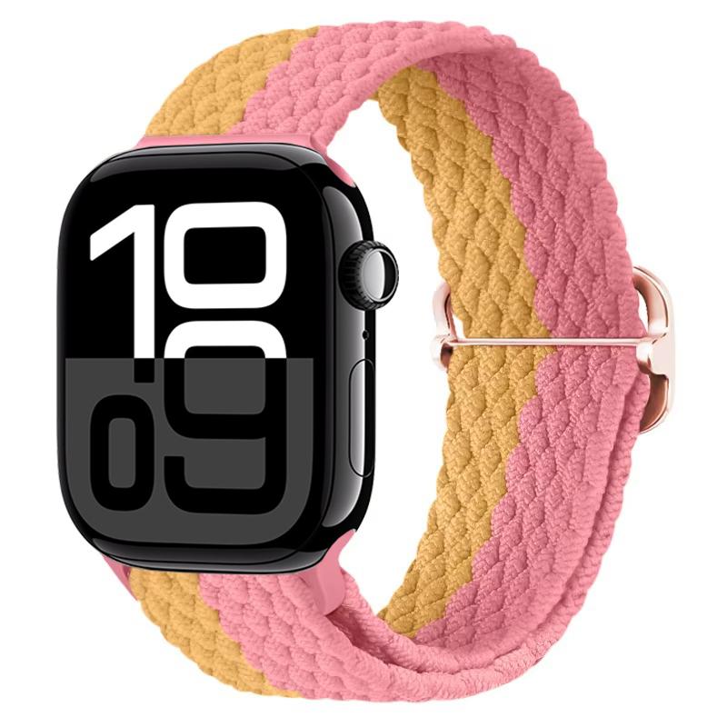 Nylon Braided Loop Band for Apple Watch Ultra/2 49mm 10 9 8 7 46mm 45mm 41mm 6 5 4 SE 44mm 40mm Elastic Strap for iWatch 3 42mm