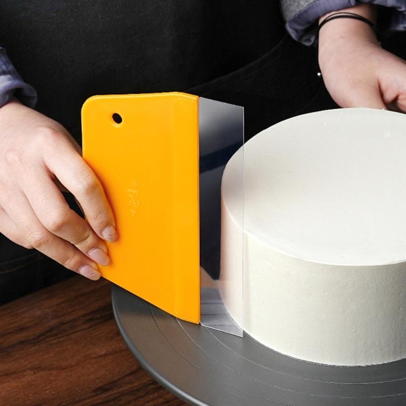 Baking Enthusiasts Fondant Smoothers Durable Dough Cutter and Scrapers Tool for Home and Professional Cook