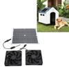 Kit de ventilateur à panneau solaire 12 W 18 V Ventilateur d'extraction solaire jusqu'à 3 000 tr/min IP65 étanche pour petit poussin extérieur