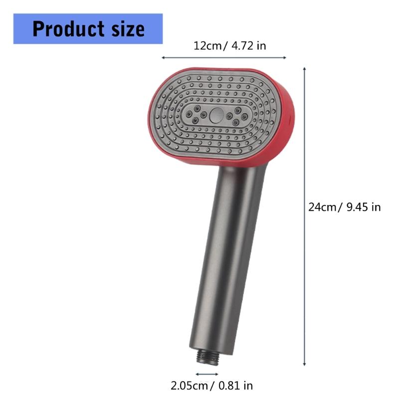 360 Rotating High Pressures Shower Head Multifunction Sprayers Water Softener Filter Easy Installation ABS Materials