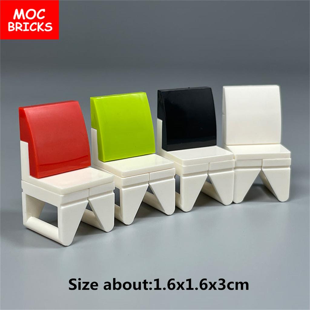 MOC Blocks Sofa Home Furniture Chair Desk City Model Learning Construction Bricks Figures DO IT YOURSELF Toy Ideal For Children Gift Idea