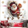 S-1Pc Santa Claus Wall Decal - Removable Christmas Sticker, Suitable For Living Room And Home Decor,Easy To Install Room Decor