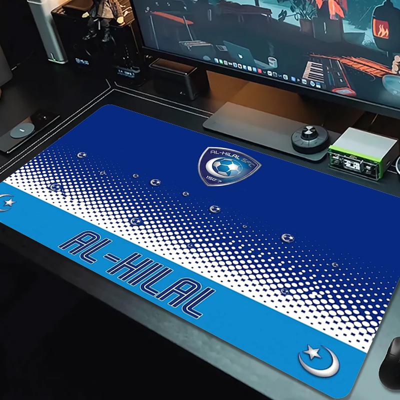 Al-Hilal SFC Color Mouse Pad Large Gaming Table Cushion Non-slip Laptop Tablet Big Mousepad XXL Mat Mini PC Playmat With Lock Edge