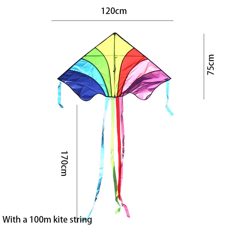 

Childrens Kites Cartoon With Rainbow Colored Long Tails Are Easy Fly To Style A