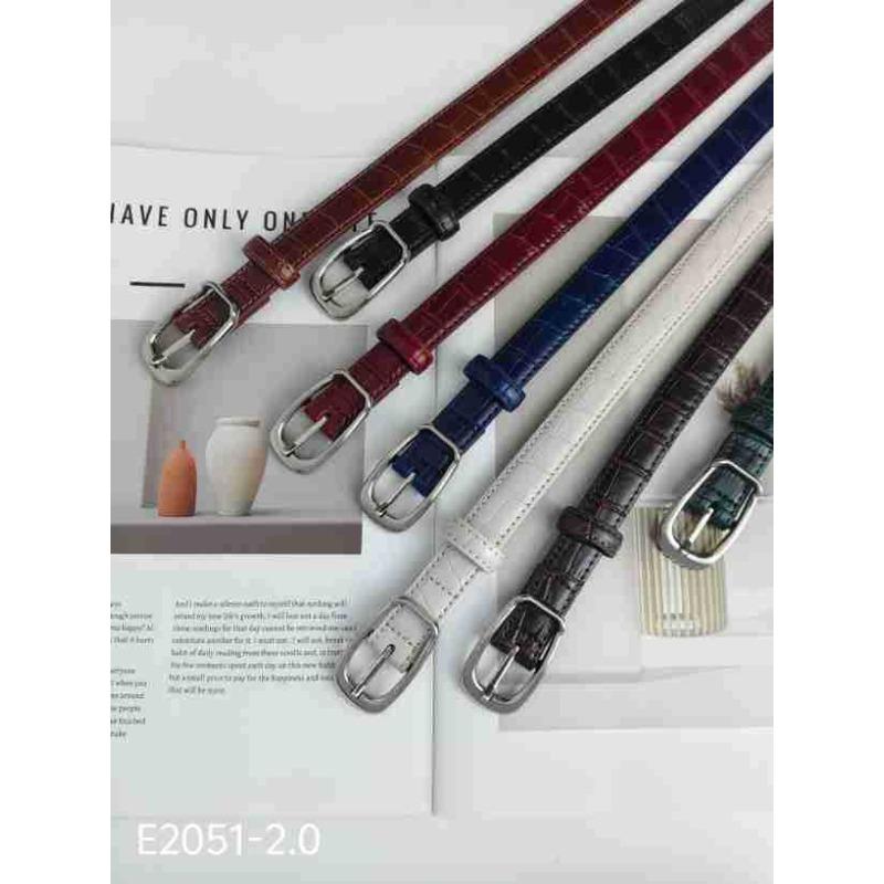 Women's Belt Women's Leather Thin Belt Fashion Versatile Casual Decoration Small Belt Belt