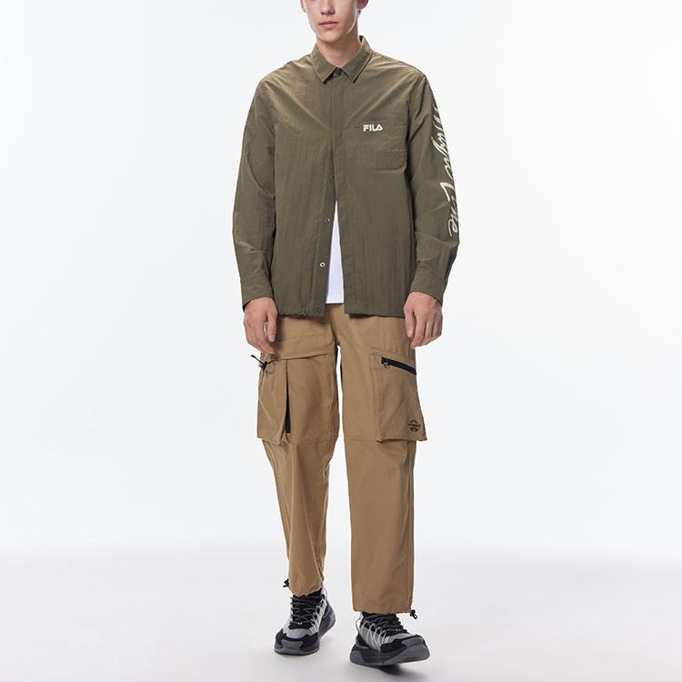 New FILA Jackets Men's Withered Moss Green F11M138407F-KK