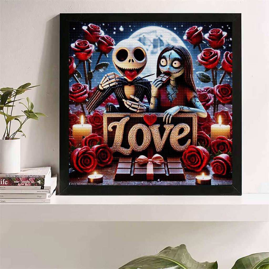 DIY Diamond Painting Round Diamond Jack and His Partner Full Diamond Mosaic Home Decoration Painting Cross Stitch Kit