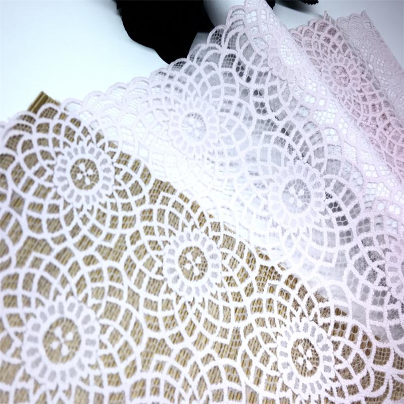 23.5cm wide Stretch Mesh Lace, Hollow Spandex Lace for Lingerie, Bra, Underwear, Sewing & Crafting