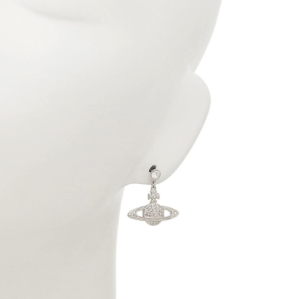 VIVIENNE WESTWOOD Earrings for Women Mini Bas Relief Drop Orb Crystal Earrings 62020025 02P116 Perfect Birthday Gift for Christmas Gift for Women - -