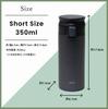 water bottle with integrated stainless steel model available in earth tones and Lightweight, stylish, one-touch gasket, TLW350, white.