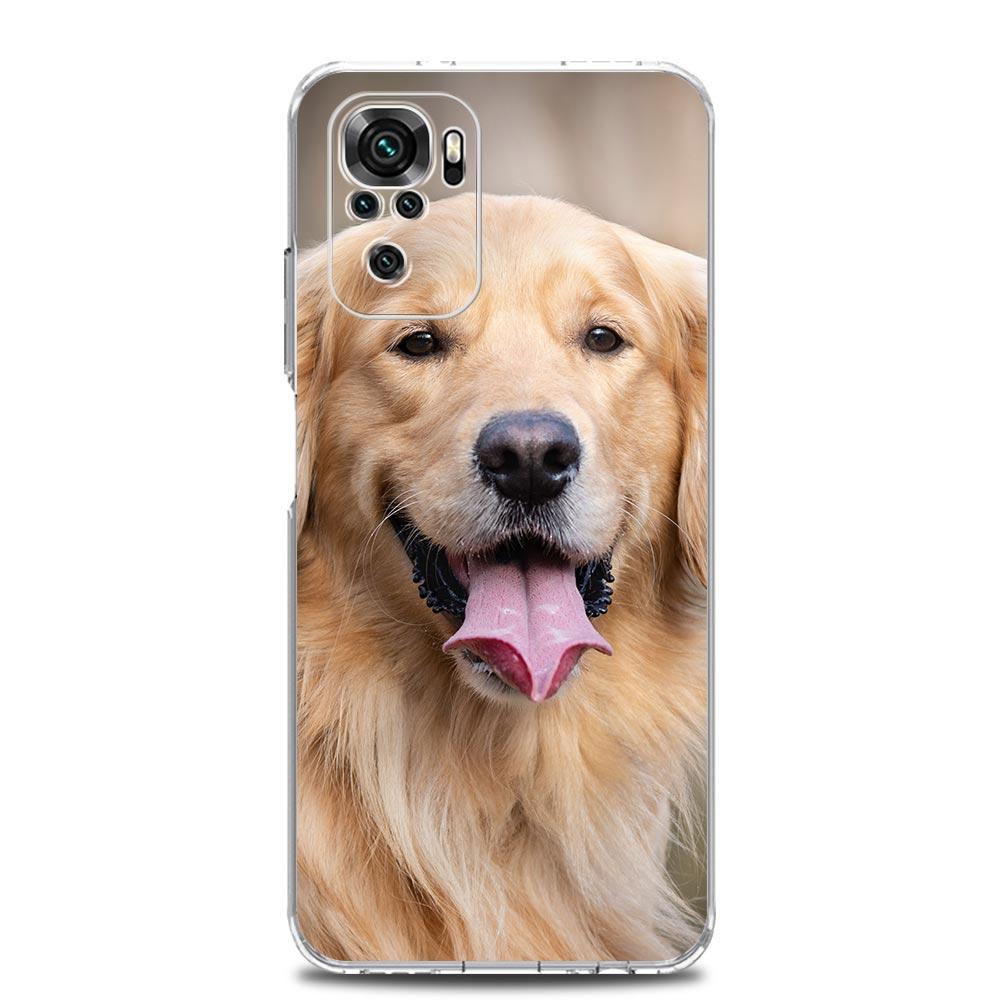 

Новый квадратный прозрачный чехол для телефона Xiaomi Redmi Note 12 11 9S 9 8 10 Pro+ 7 8T 9C 9A 8A K40 игровой чехол золотистый ретривер друг Redmi 9C